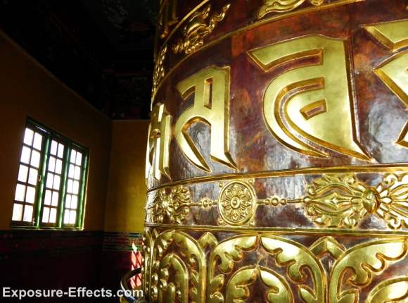 giant Praying Wheel at the Pemiyangshi Monastery sikkim