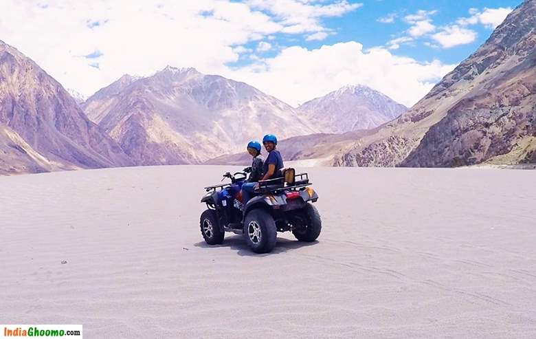 Ladakh ATV Ride Hunder Sand Dunes