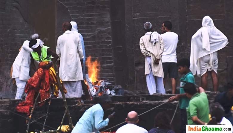 Varanasi Cremation Ghat - Burning Ghat - Manikarnika