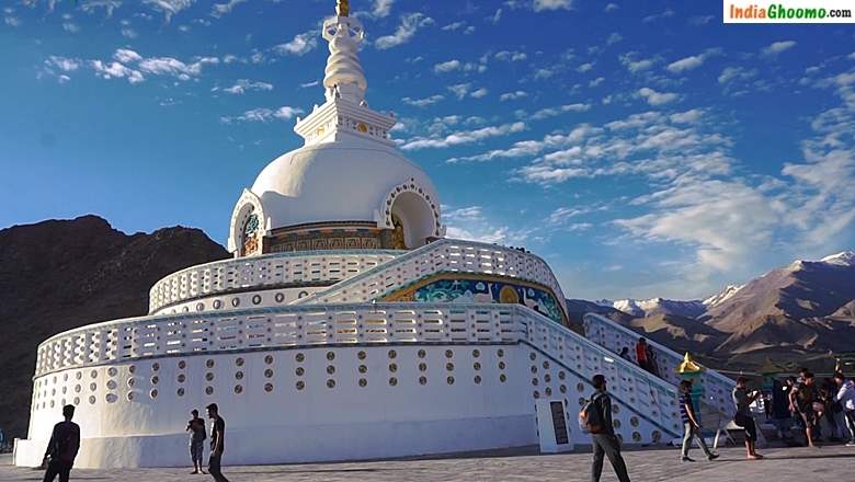 Shanti Stupa in Leh Ladakh